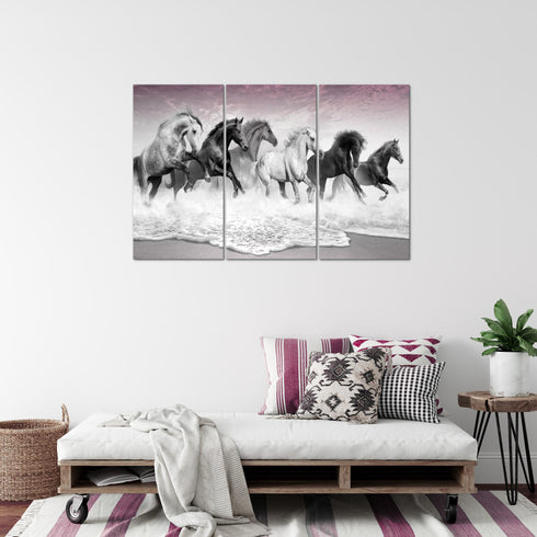 Wandbilder Wohnzimmer XXL Pferde Moderne Bilder Tiere